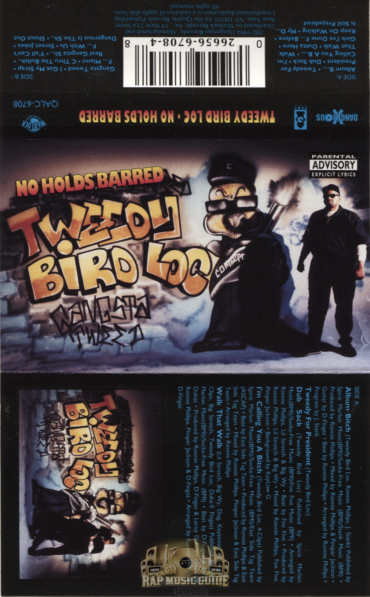 Tweedy Bird Loc - No Holds Barred: Cassette Tape | Rap Music Guide